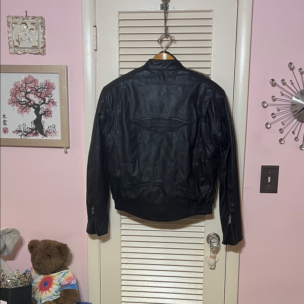 Harley-Davidson Black Leather Jacket - Picture 10 of 14